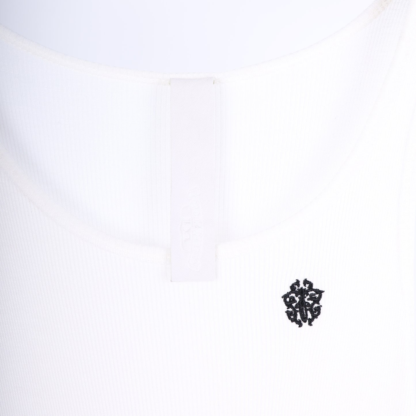 Chrome Hearts Womans White  SCRIPT Long White Dress