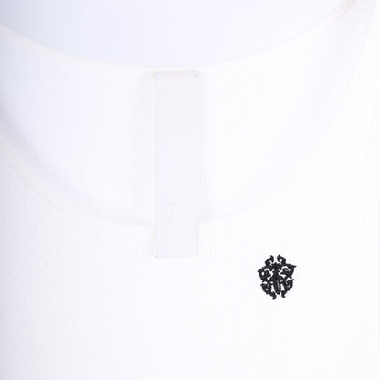 Chrome Hearts Womans White  SCRIPT Long White Dress