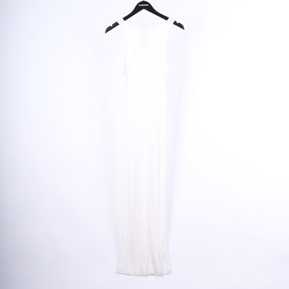 Chrome Hearts Womans White  SCRIPT Long White Dress