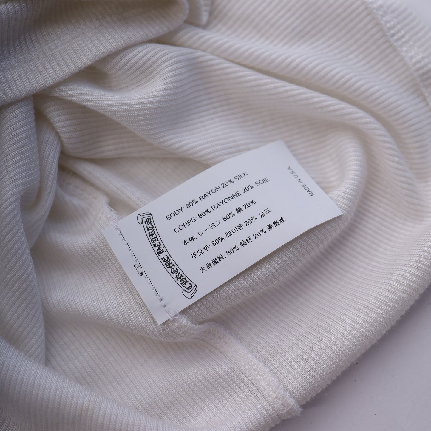 Chrome Hearts Womans White  SCRIPT Long White Dress