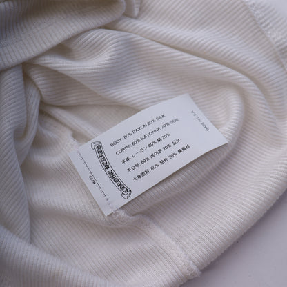 Chrome Hearts Womans White  SCRIPT Long White Dress