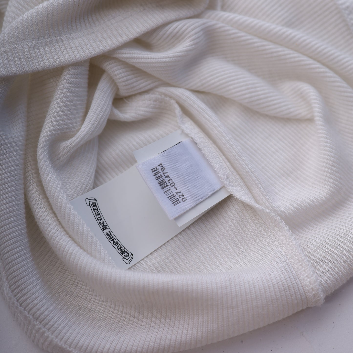 Chrome Hearts Womans White  SCRIPT Long White Dress