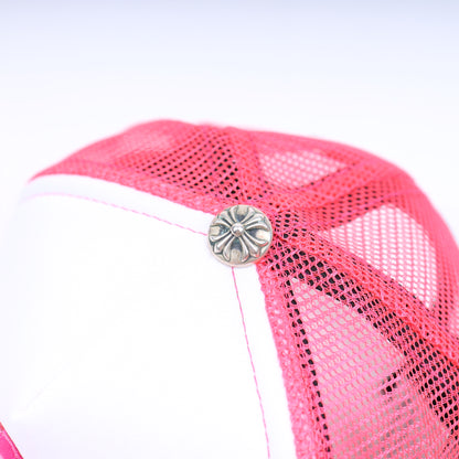 PINK TRIPLE CROSS CEMETERY TRUCKER HAT