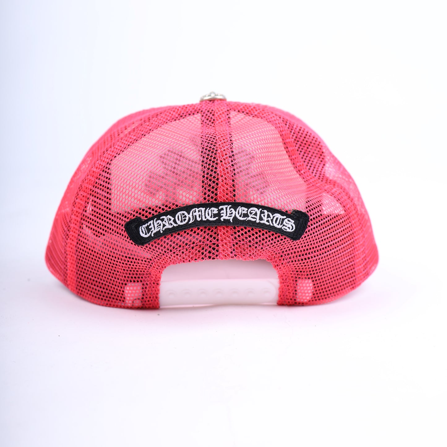 PINK TRIPLE CROSS CEMETERY TRUCKER HAT