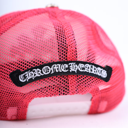 PINK TRIPLE CROSS CEMETERY TRUCKER HAT
