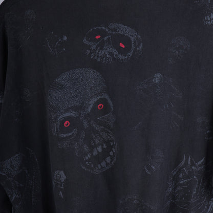 VINTAGE LIVE FAST DIE YOUNG SKULL T-SHIRT