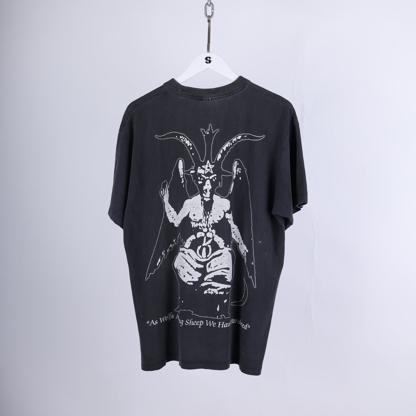 VINTAGE BAPHOMET DARK THRONE FADED T-SHIRT