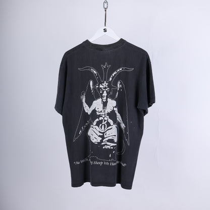 VINTAGE BAPHOMET DARK THRONE FADED T-SHIRT