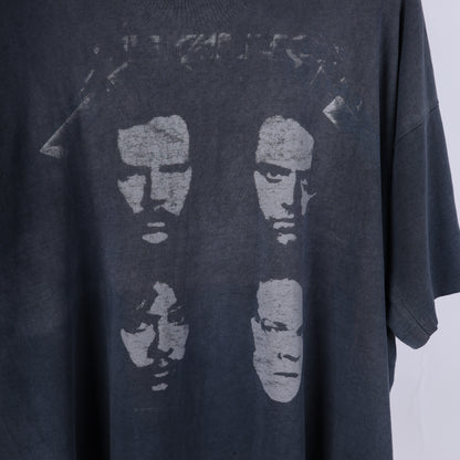 VINTAGE THRASHED FADED METALLICA BLACK ALBUM TOUR T-SHIRT