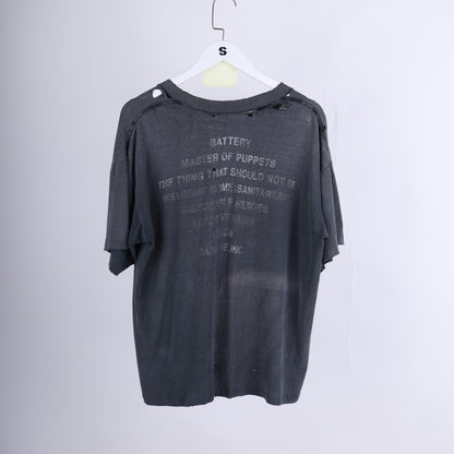 VINTAGE THRASHED FADED METALLICA MASTER OF PUPPETS T-SHIRT