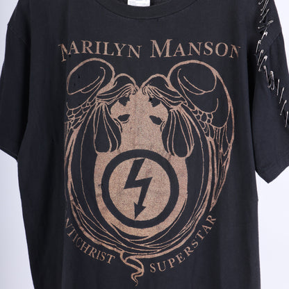 VINTAGE MARILYN MANSON ANTICHRIST SUPERSTAR THRASHED T-SHIRT