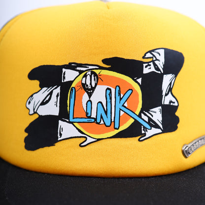 CHROME HEARTS YELLOW LINK TRUCKER HAT MATTY BOY