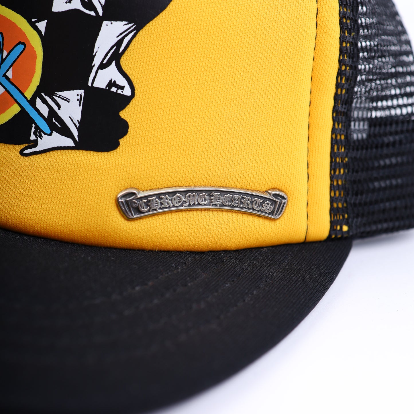 CHROME HEARTS YELLOW LINK TRUCKER HAT MATTY BOY