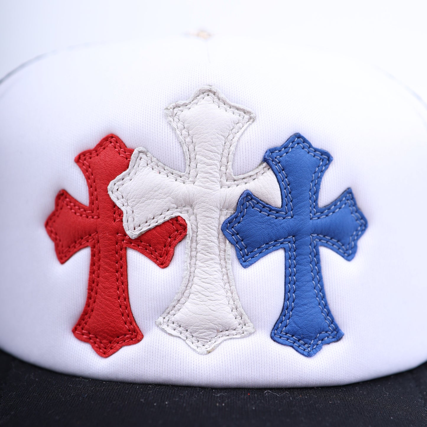 CHROME HEARTS CEMETERY 4TH OF JULY HAT RED WHITE BLUE