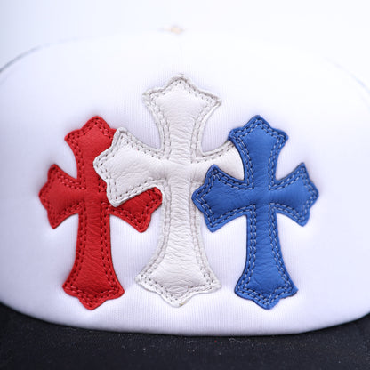 CHROME HEARTS CEMETERY 4TH OF JULY HAT RED WHITE BLUE