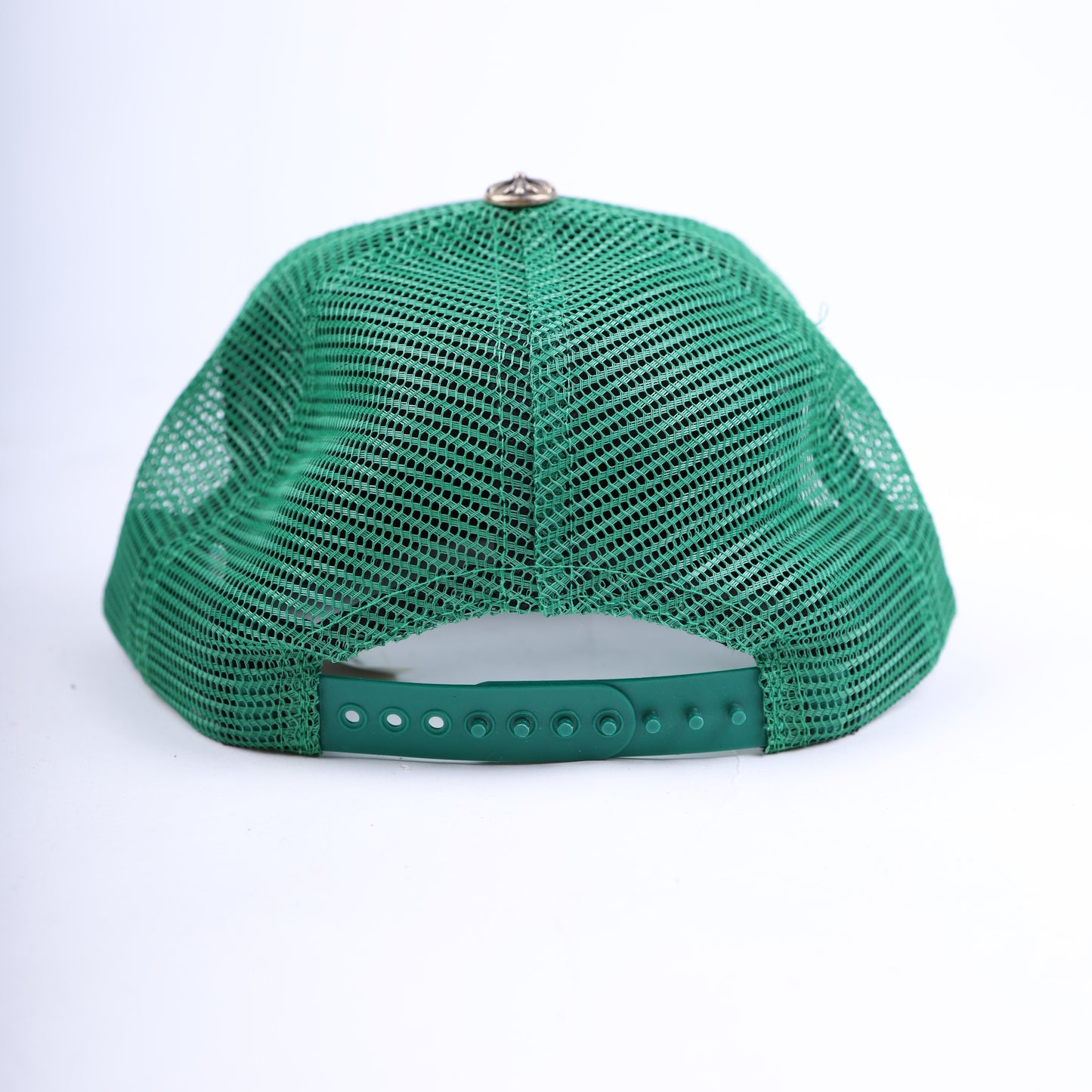 CHROME HEARTS GREEN HOLLYWOOD TRUCKER HAT