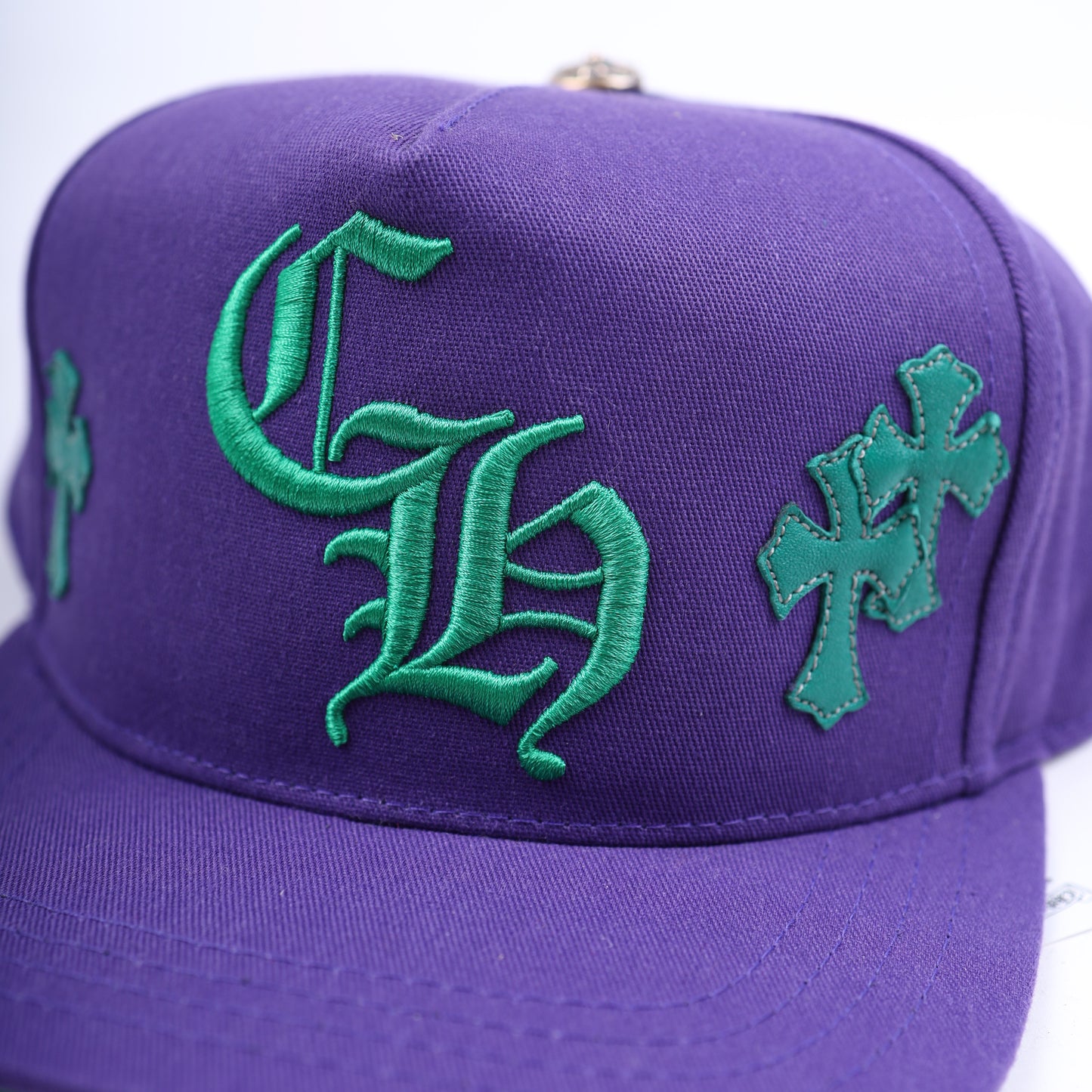 CHROME HEARTS PURPLE/GREEN CH PATCH HAT