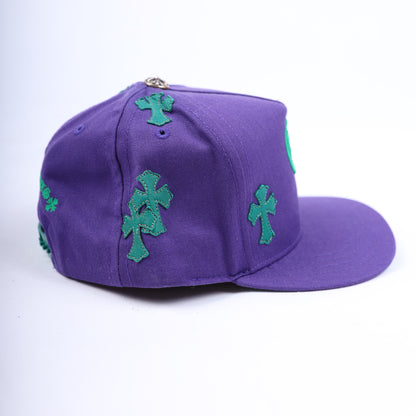 CHROME HEARTS PURPLE/GREEN CH PATCH HAT