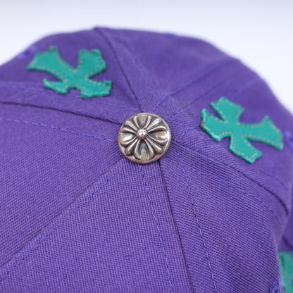 CHROME HEARTS PURPLE/GREEN CH PATCH HAT