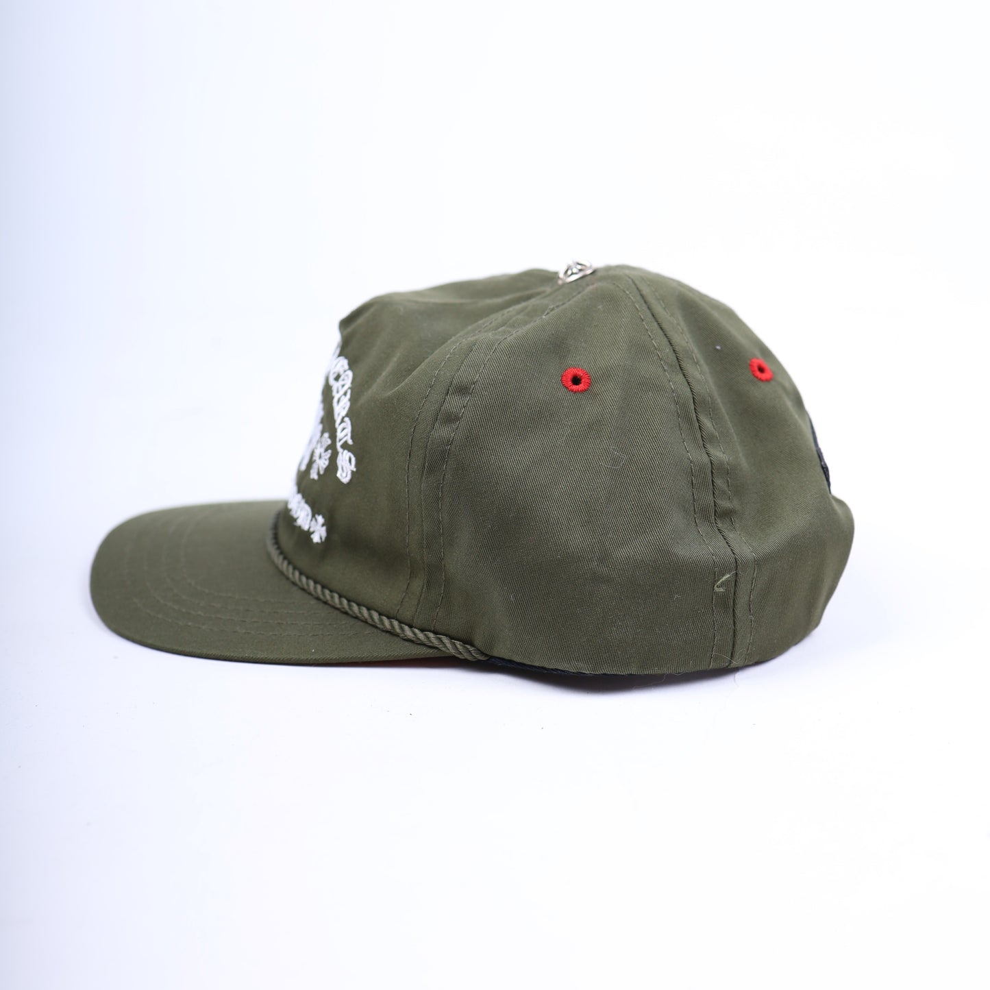 OLIVE TRIPLE CROSS CAMP HAT CHROME HEARTS HOLLYWOOD