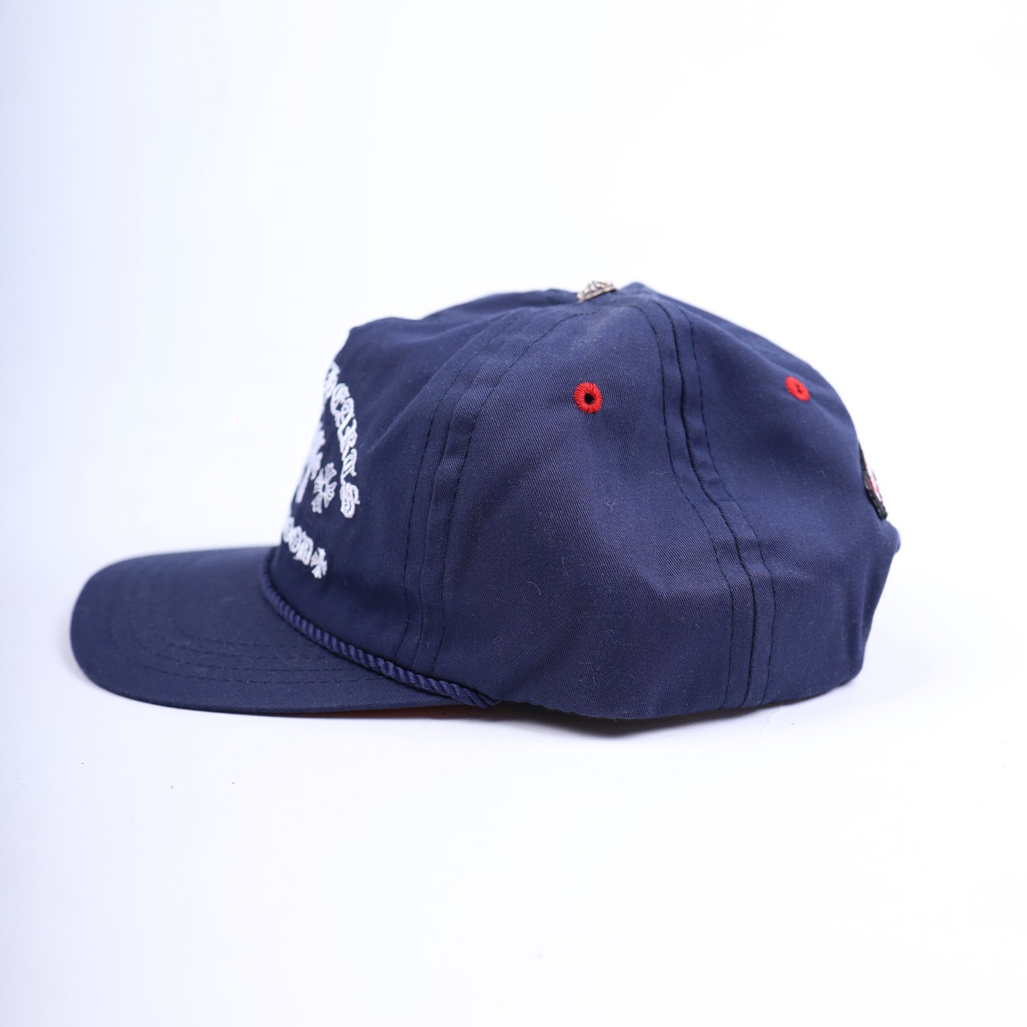 NAVY TRIPLE CROSS CAMP HAT CHROME HEARTS HOLLYWOOD