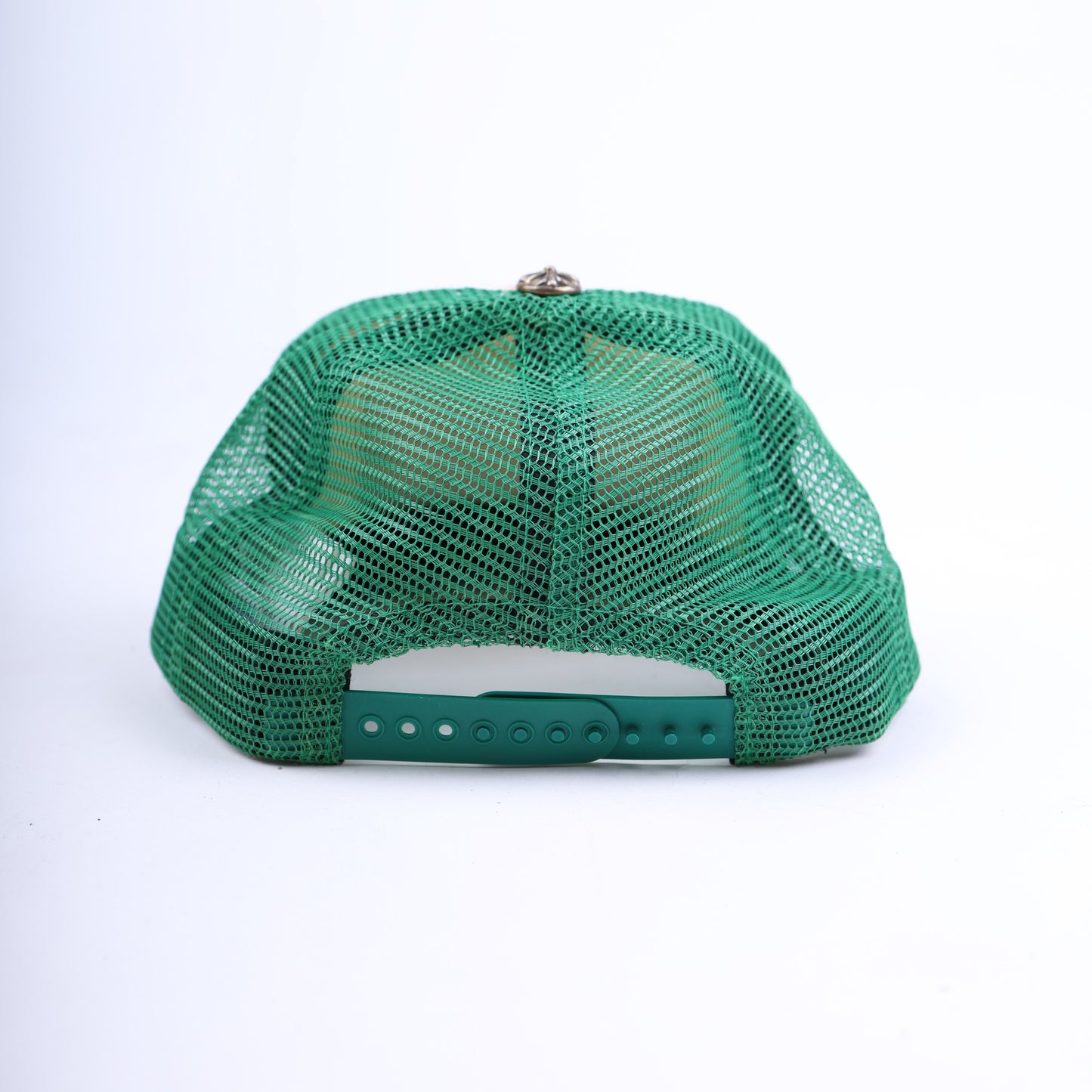 CHROME HEARTS GREEN MESH HOLLYWOOD TRUCKER HAT
