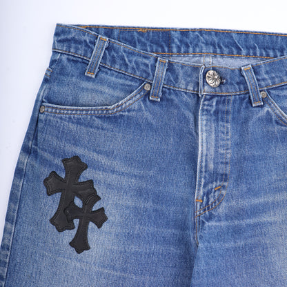 DARK WASH 517 CROSS PATCH LEVI'S DENIM