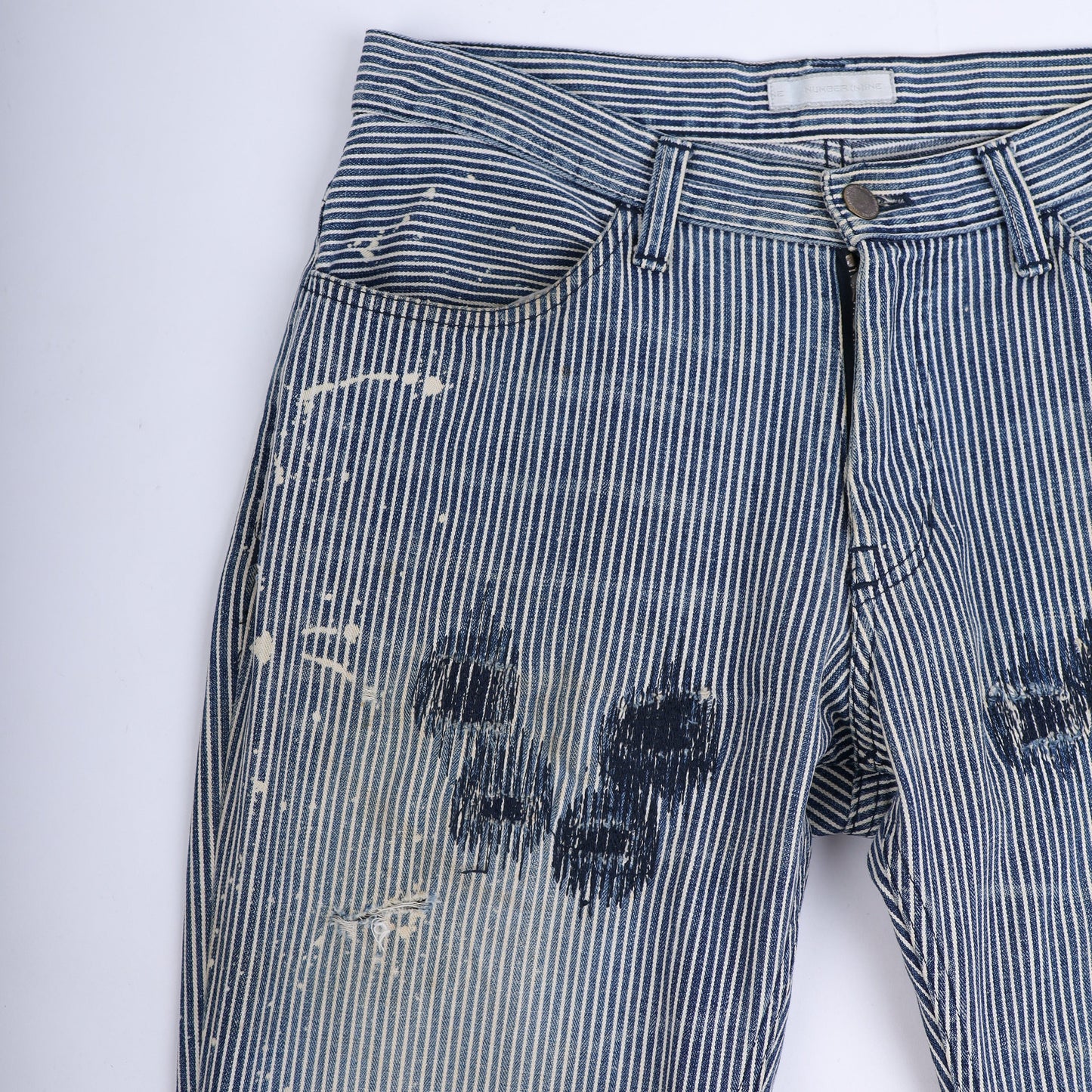 Number Nine Pinstripe Painter Pants A/W 2001
