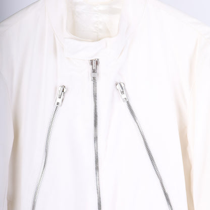 Maison Margiela White 5 Zip Moto Jacket