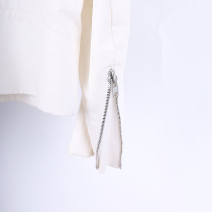 Maison Margiela White 5 Zip Moto Jacket