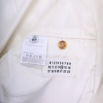 Maison Margiela White 5 Zip Moto Jacket
