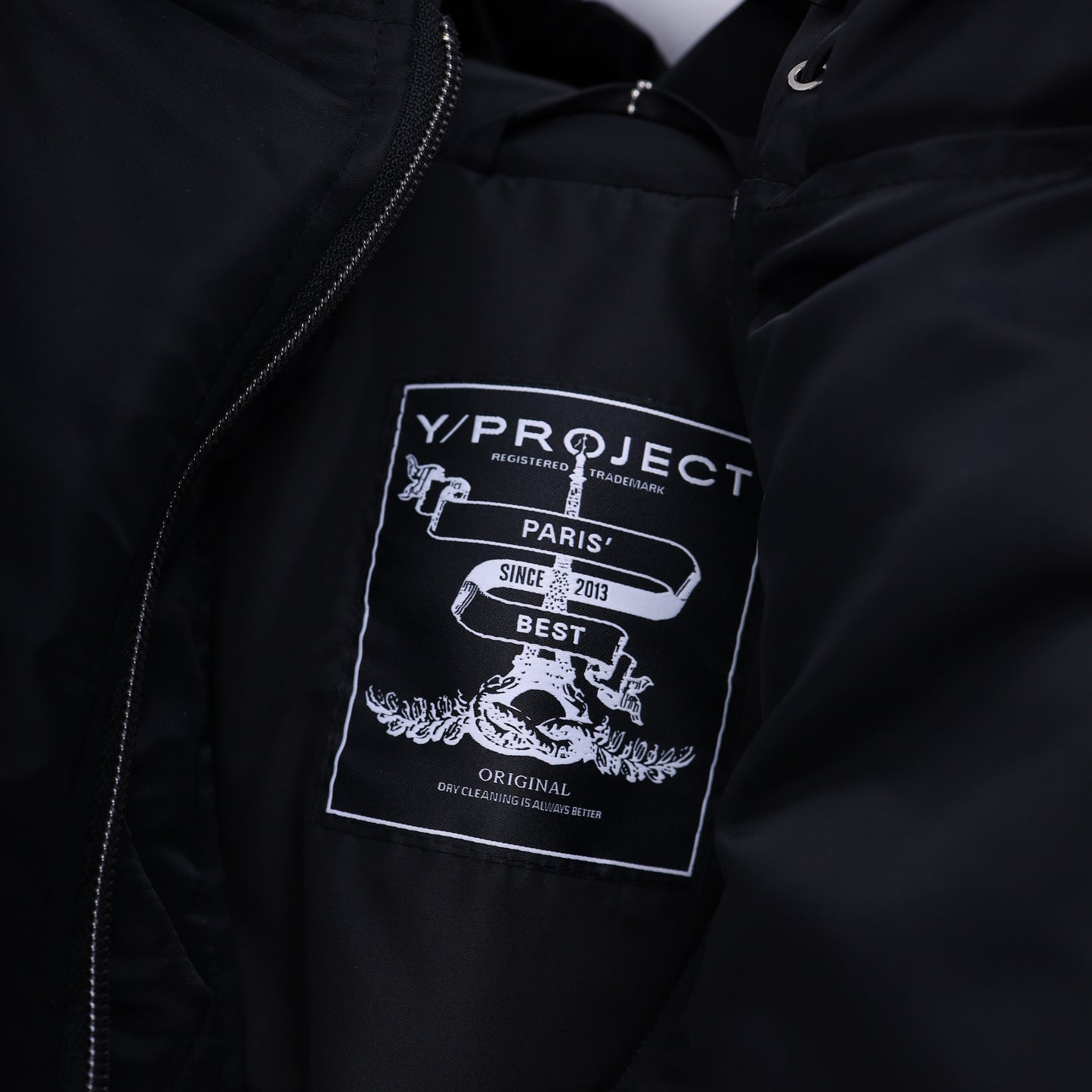 Y PROJECT SLEEVE ZIP HOODED BOMBER