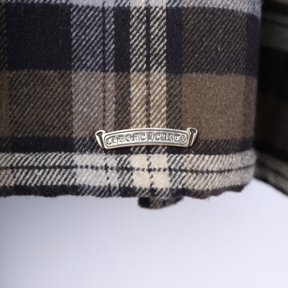 Chrome Hearts Green/ Brown Sherpa Lined Flannel