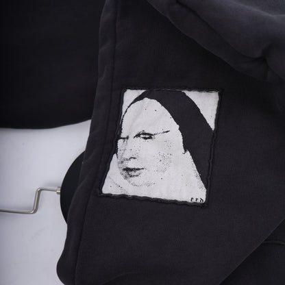 ERD NEW SEASON BLACK ASSEMBLAGE NUN HOODIE