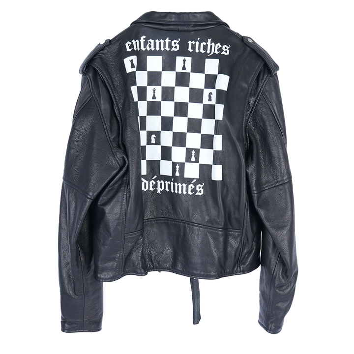 ENFANTS RICHES DÉPRIMÉS ERD CHESS BOARD LEATHER JACKET SEOUL EXCLUSIVE 1 OF 10