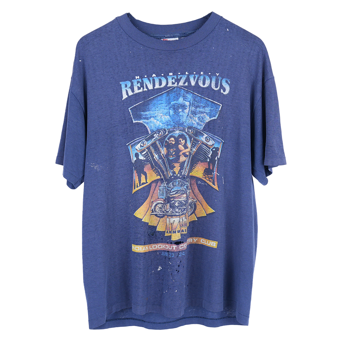 VINTAGE THRASHED HARLEY RENDEZVOUS