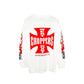 WCC WEST COAST CHOPPERS WHITE FLAME LOGO LONG SLEEVE