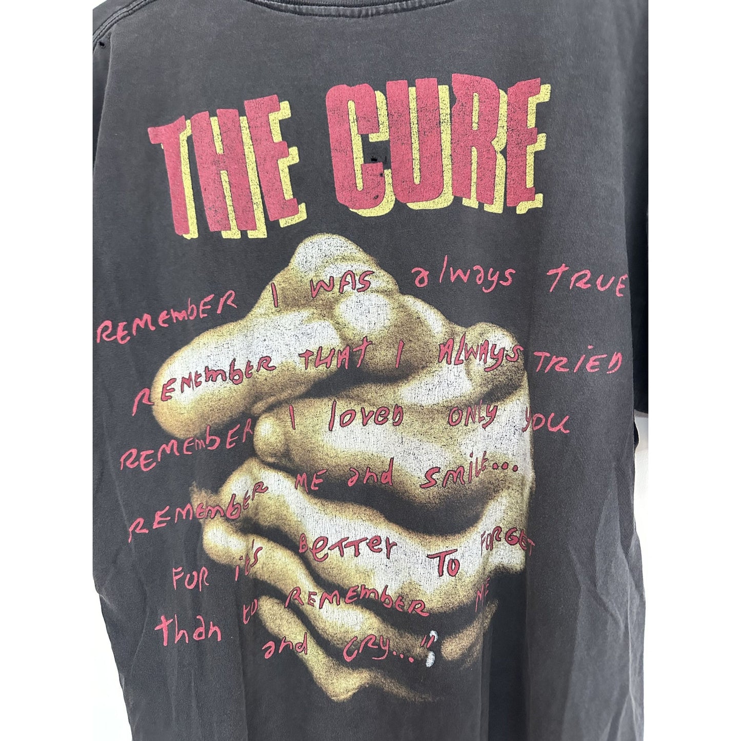 1996 THRASHED FADED THE CURE TOUR TEE