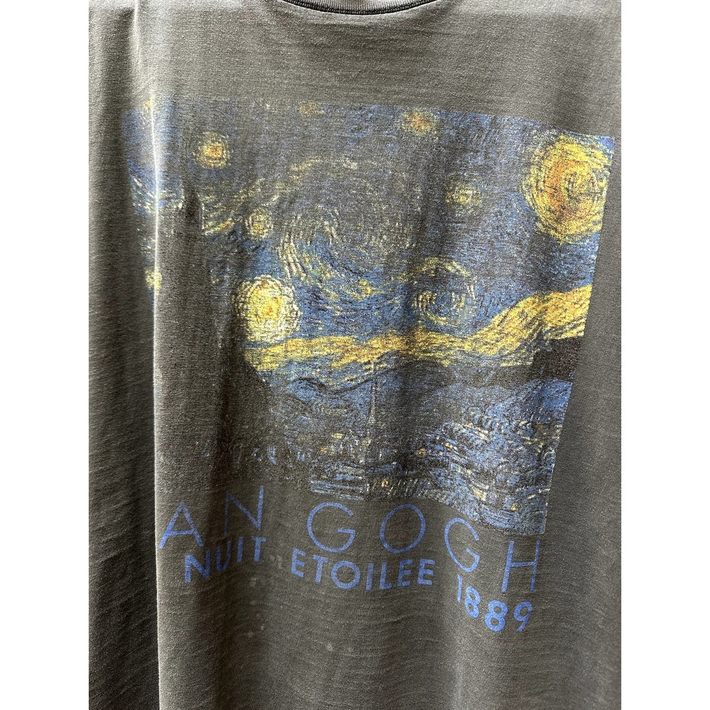 Starry Night Faded Vintage Van Gogh Art Tee