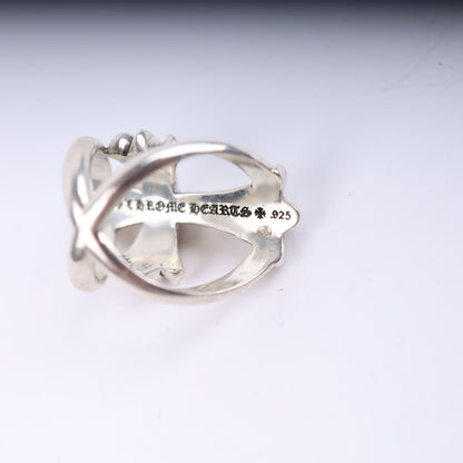CHROME HEARTS STERLING SILVER INFINITY RING .925 SIZE 8