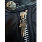 CHROME HEARTS FLEUR DE LIS HARDWARE RAIN COAT NYLON/LEATHER RARE