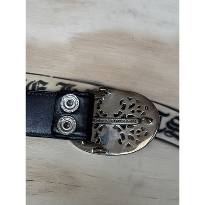 chrome hearts cross buckle belt