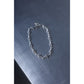 Chrome Hearts Tiny E Pave Blue Sapphire Bracelet 12 link