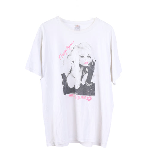 VINTAGE WHITE ANGELYN FAN CLUB T-SHIRT