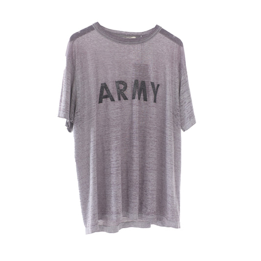 ARMY 1980S PAPER THIN  THRASHED T SHIRT