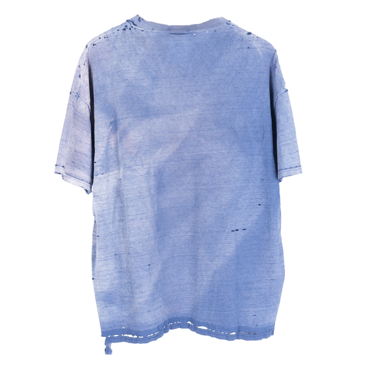 THRASHED FADED NAVY BLANK T-SHIRT