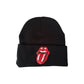 Chrome Hearts Leather Tongue Patch Rolling Stones Beanie