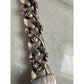 Chrome Hearts Silver Fancy Link Dagger Bracelet Pave Diamond