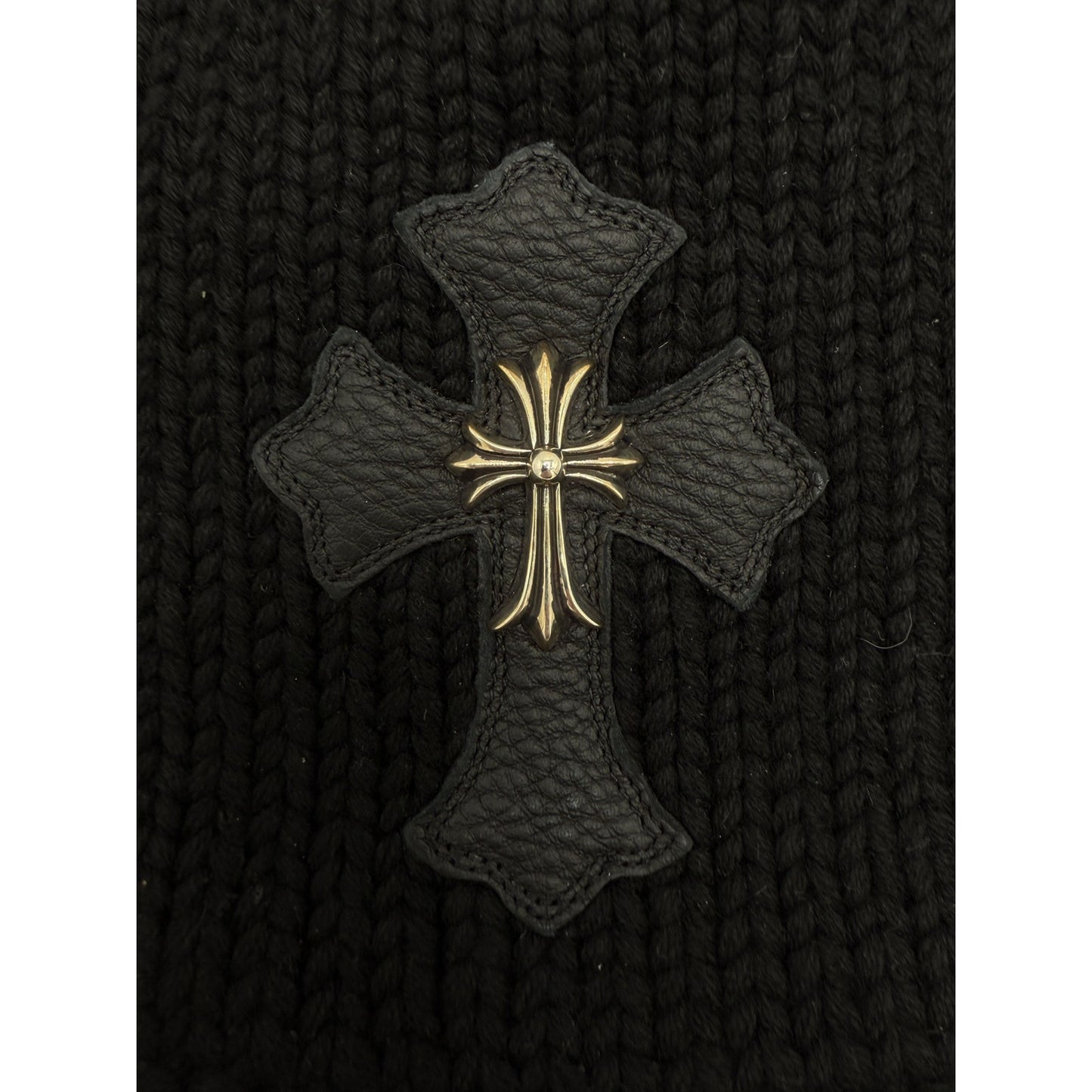 CH Chrome Hearts Cross Patch Knit Cashmere Beanie w Hardware