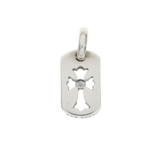 Tiny Dog Tag Chrome Hearts Pave Diamond